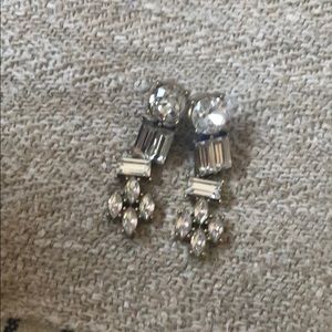 Jcrew diamond chandelier earrings